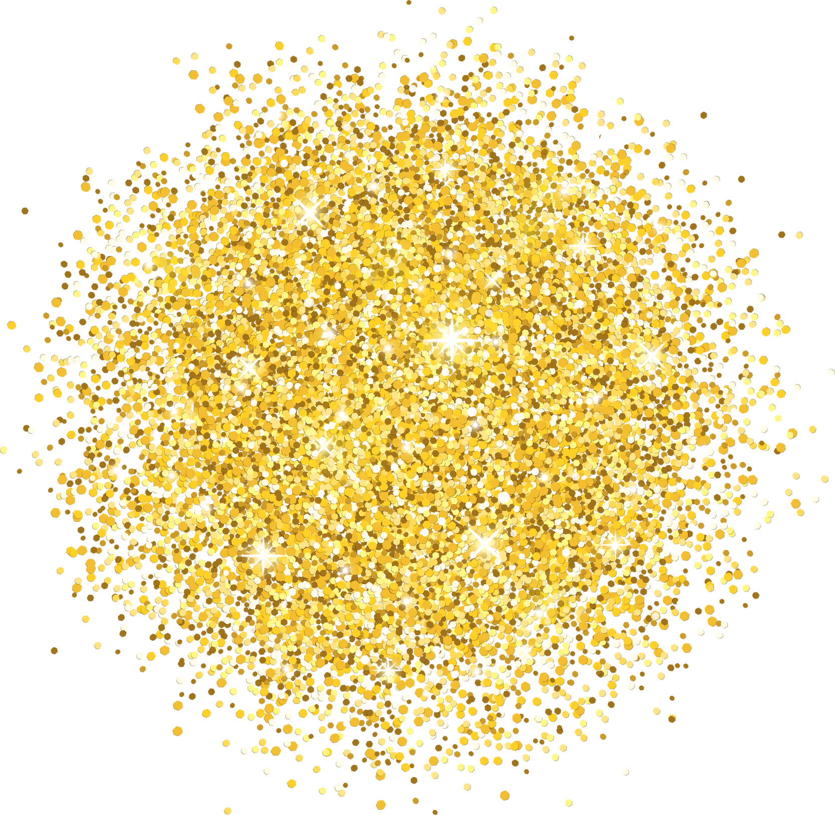 Gold Sparkles Glitter Highlights